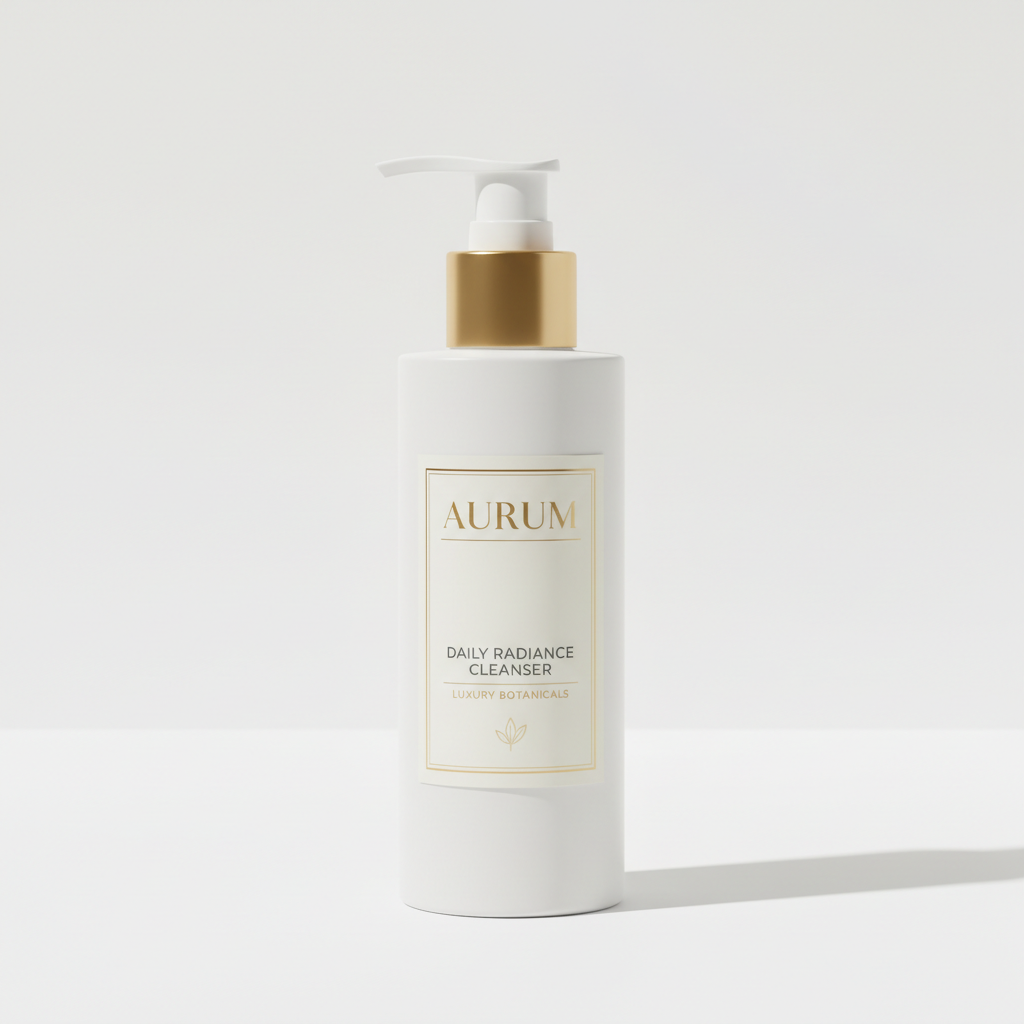 Gentle Hydrating Daily Facial Cleanser in a sleek white pump bottle