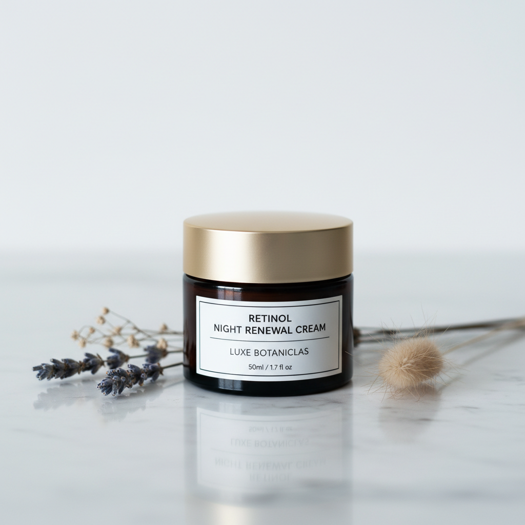 Retinol Night Renewal Cream by Minimal and Luxe